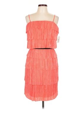 Jessica Simpson Coral Ruffle-Trim Dress